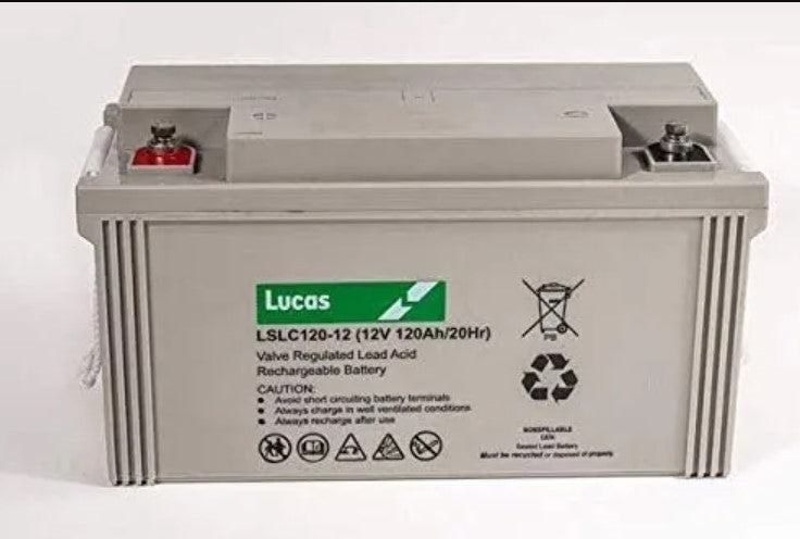Lucas LSLC120‑12 – 12V 120Ah Deep‑Cycle AGM Battery