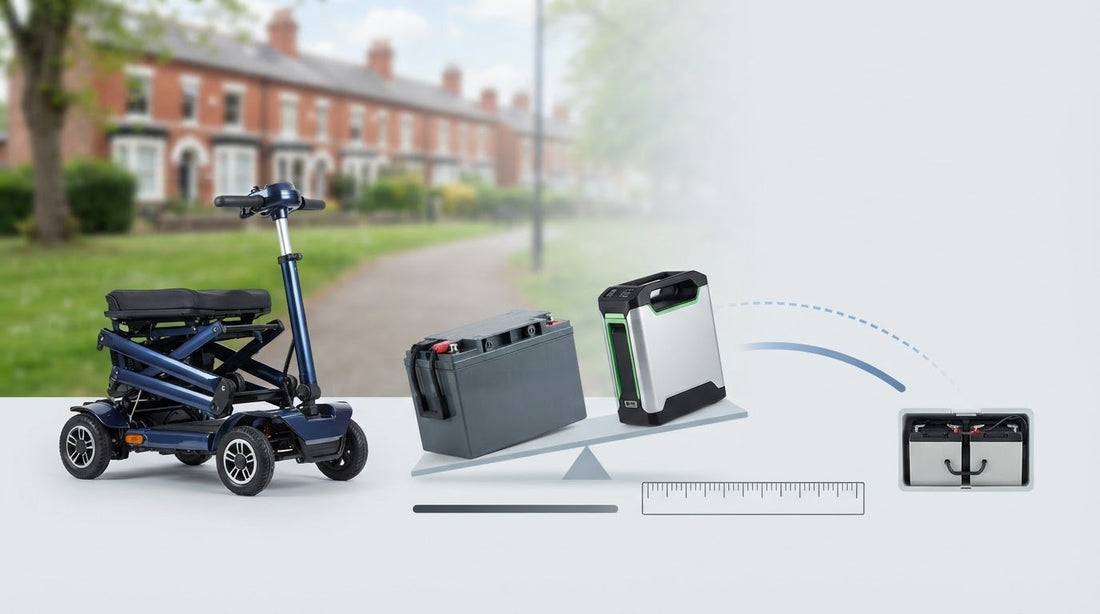 Lightweight batteries for travel scooters, lifespan and capacity