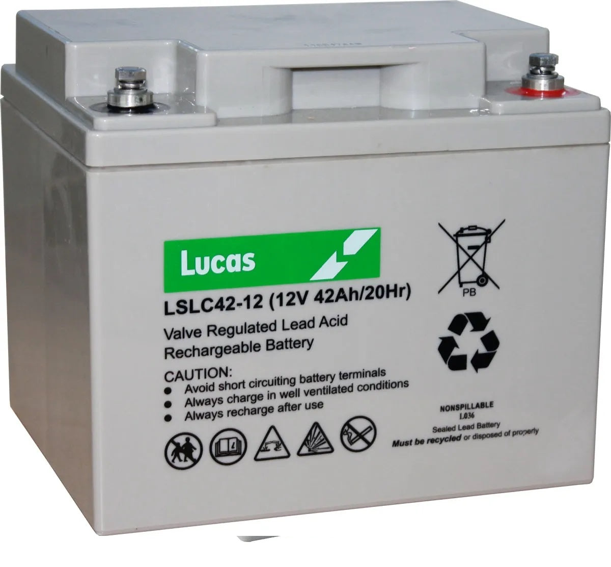 Lucas LSLC42-12 12V 42Ah Sealed AGM Mobility Battery