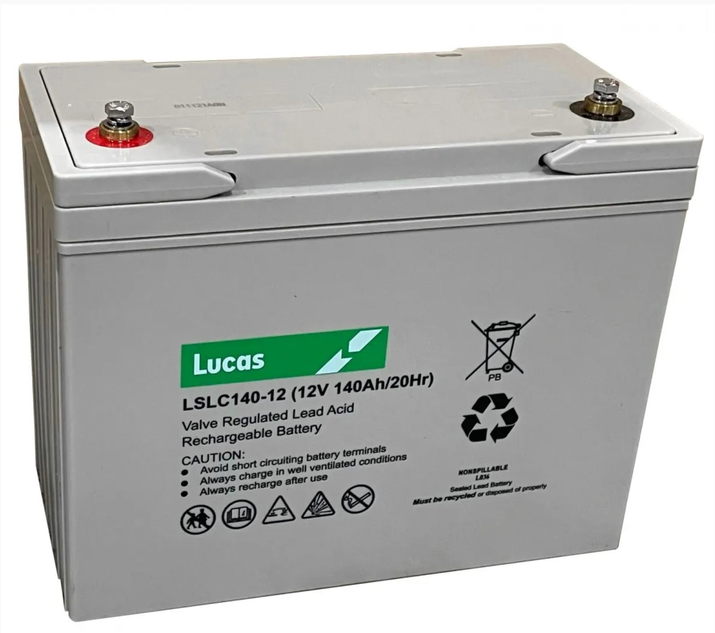 LSLC140-12 Lucas AGM SLA Cyclic Battery 140Ah