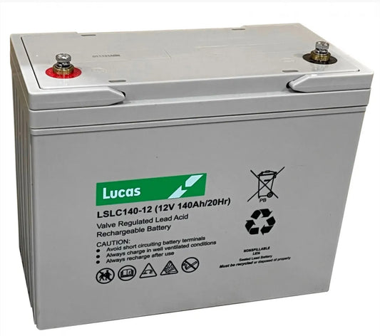 LSLC140-12 Lucas AGM SLA Cyclic Battery 140Ah