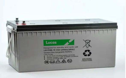 Lucas LSLC260‑12 12V 260 Ah AGM Deep Cycle Mobility Battery | Heavy‑Duty Long‑Life Power