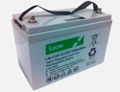 LSLC125-12 Lucas AGM SLA Cyclic Battery 125Ah